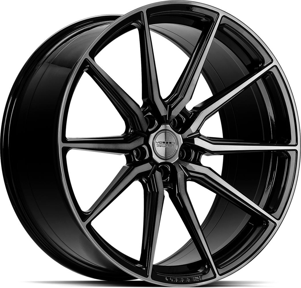 VOSSEN HF3 DOUBLE TINTED GLOSS BLACK 9x22 5/112 ET32 CB66.6