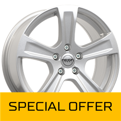 MEGA WHEELS LEO SILVER 6x15 4/100 ET42 CB54.1