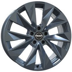 MEGA WHEELS ZENITH ANTHRACITE GREY 8.5x21 5/108 ET40 CB63.3