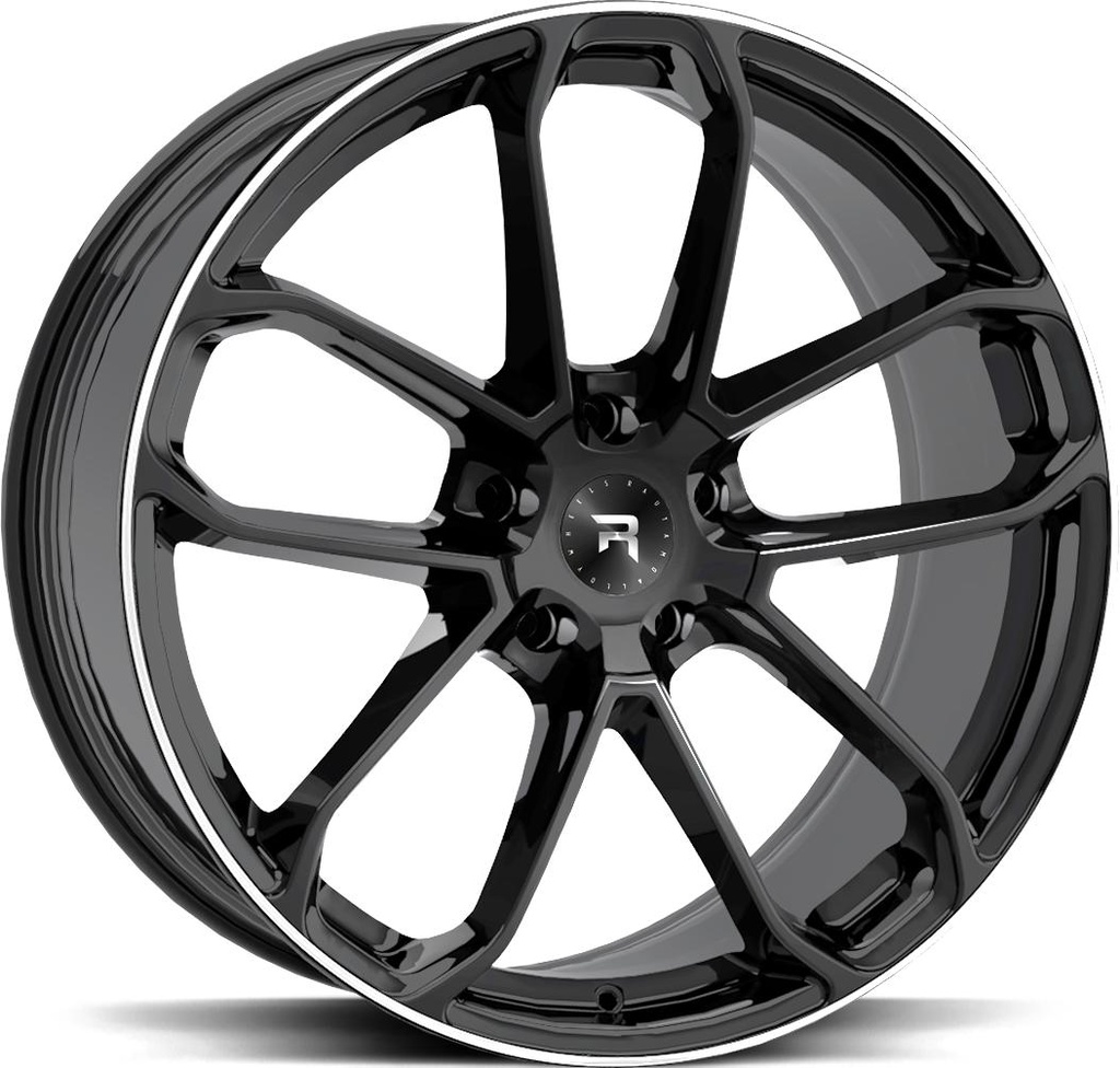 R-SERIES R14 BLACK POL 10x22 5/112 ET46 CB66.6
