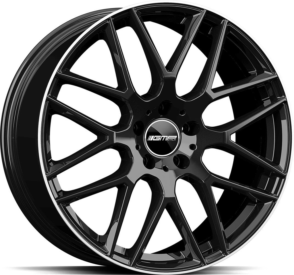 GMP BERGHEM BLACK DIAM LIP 9.5x20 5/112 ET50 CB66.6