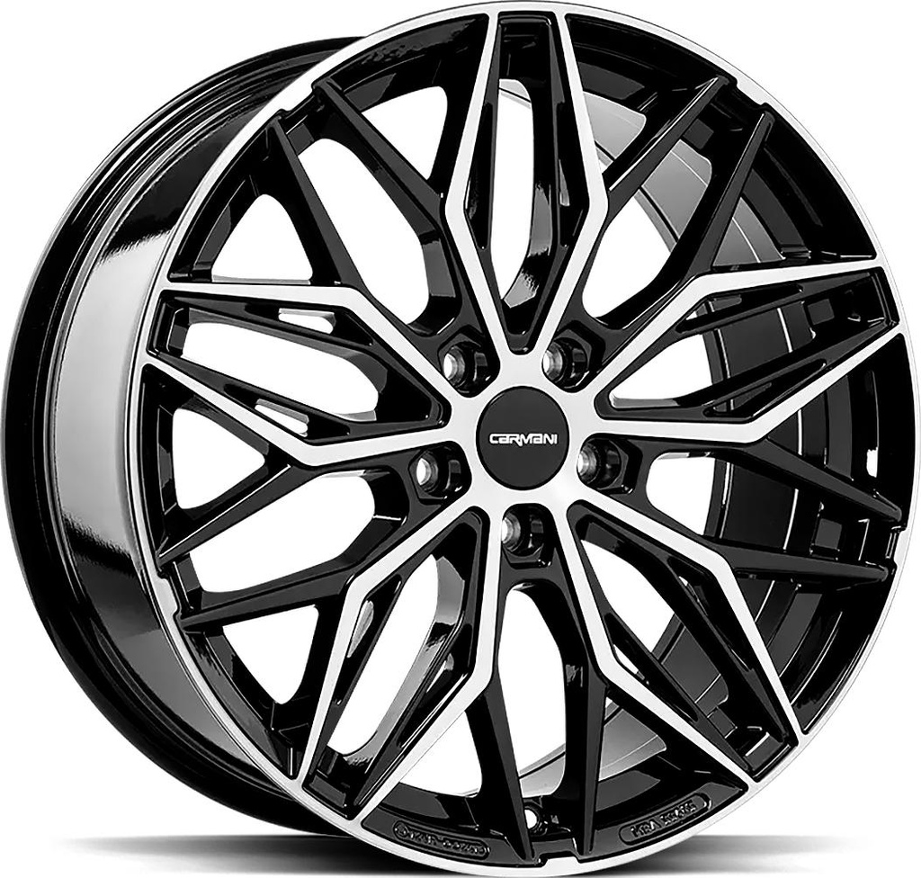 CARMANI MAX BLACK POL 7.5x19 5/112 ET32 CB66.7
