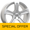 MEGA WHEELS LEO SILVER 6x15 4/100 ET42 CB54.1