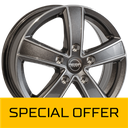 MEGA WHEELS HERCULES 5 ANTHRACITE GREY FRONT POLISHED 6.5x16 5/120 ET44 CB65.1