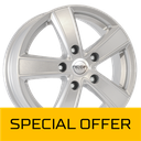 MEGA WHEELS HERCULES 5 SILVER 6.5x16 5/130 ET61 CB89.1